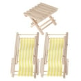 thumbnail image 1 of 2Set Mini Lounge Chair with Striped Design Wood Material for Educational Purposes, 1 of 4