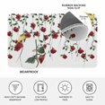 thumbnail image 4 of Red Roses Doormat Outdoor Entrance 16"x24", Spring Floral Summer Botanical Weeping Absorb Moisture Dirt Door Mats, Non-Slip Rubber Backing Floor Mats Indoor, Low-Profile Front Door Rugs, 4 of 9