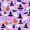 Purple 02, variant on Feelyou Cartoon Ghost Witch Hat Twin Bedding, Cute Pumpkin Bat Bedding Comforter Set, Beige, Halloween Reversible, 7 Pieces