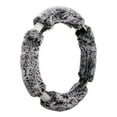 thumbnail image 3 of Auto Drive Black-Gray Fur Bling Steering Wheel Cover, 34060PWDI, 1.08 lbs, 3 of 10