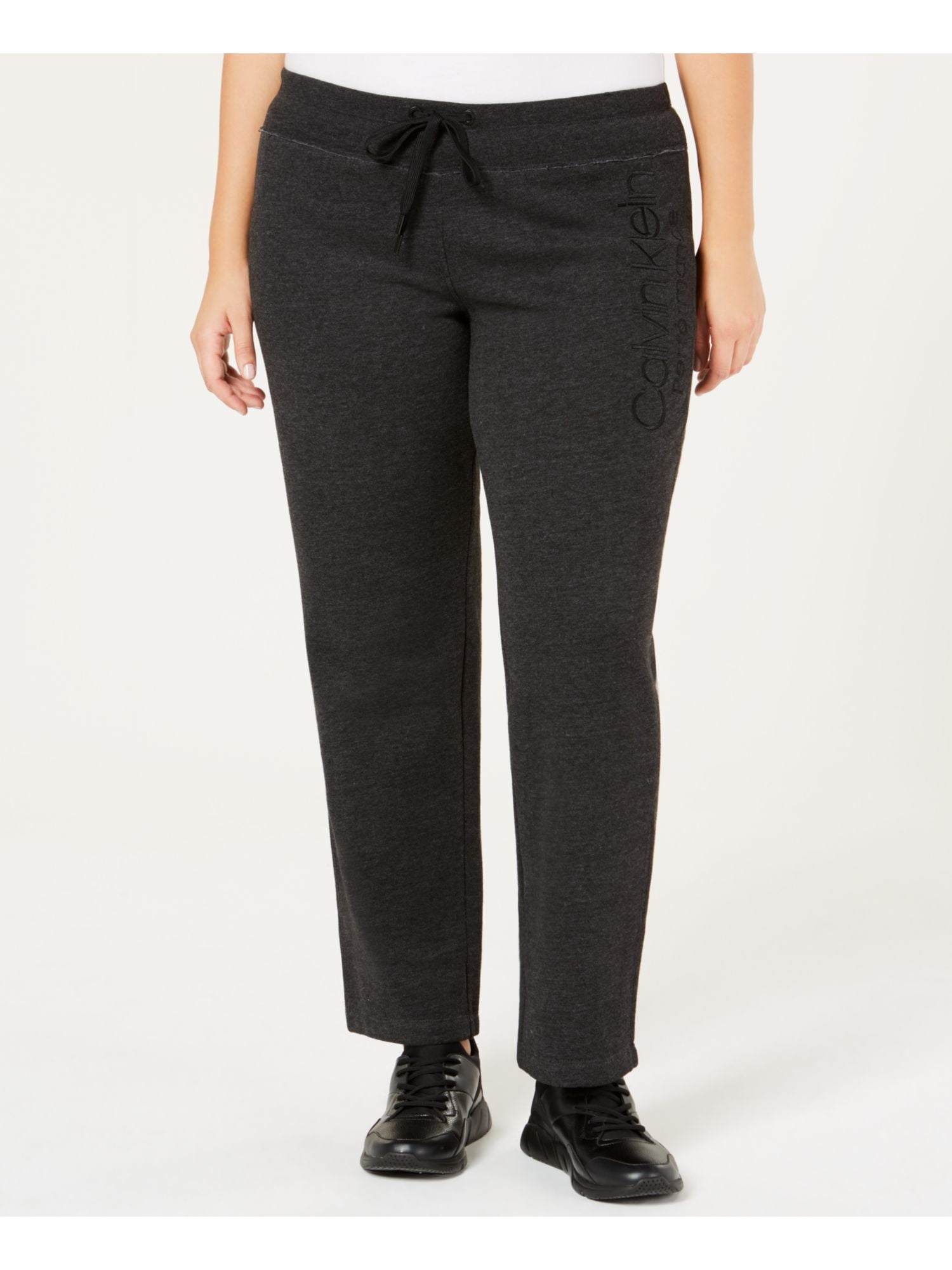 CALVIN KLEIN $59 Womens New 0036 Gray Waist-tie Casual Pants 3X Plus B+B - Walmart.com