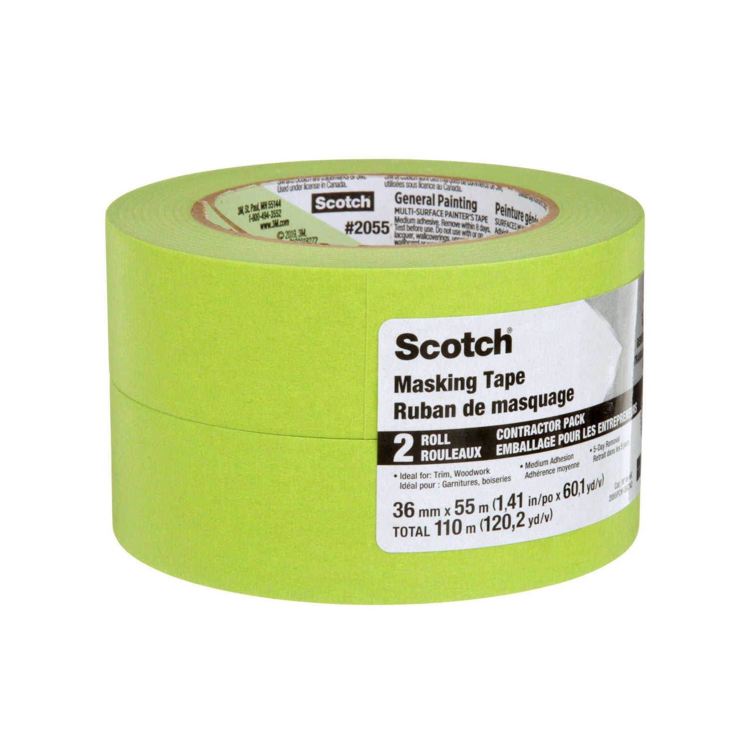 Scotch® General Painting Multi-Surface Painter's Tape 2055, 2 Pack