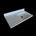 thumbnail image 2 of NBI Drainboard Sinks 42" x 24" White Reinforced Cast Acryllic Single Bowl Drainboard Sink, 2 of 7