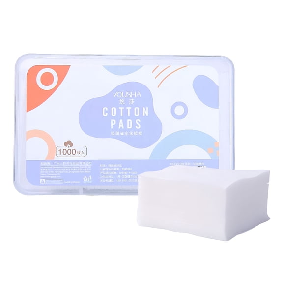 SELVORIA Cosmetic Cotton Pads 1000 Pieces Makeup Remover Pads Pure Cotton Pads for Face Cleaning
