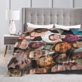 thumbnail image 2 of Blanket Kit Actor Connor Throw Flannel Blankets Warm Soft Cozy Fuzzy Blanket for Bed Sofa Couch Camping Travel Gift Blankets for All Seasons 80"x60", 2 of 6