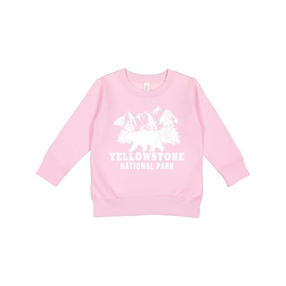 Inktastic Yellowstone National Park with Bear Mountains and Trees Toddler Sweatshirt