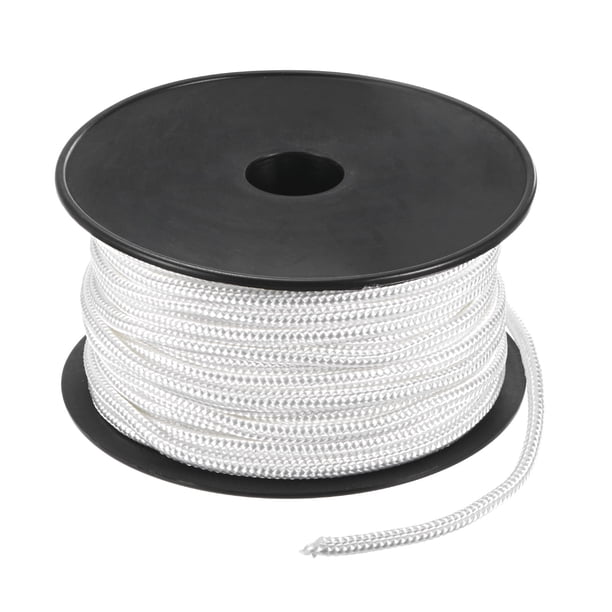 Cuerda de arranque de retroceso Uxcell 6mm 30m Cuerda de nylon para motosierra Blanca