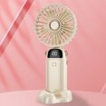 thumbnail image 4 of Ventilador Refrigeración Mesa Escritorio Ventilador Brisa Recargable Funcionamiento (Beige 3000mAh, 4 of 9