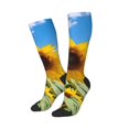 thumbnail image 3 of Salouo Sky Golden Sunflower Field B Print Women's Men's Ankle Socks 1-pack Casual Athletic Socks for Unisex Adult Moisture-Wicking Socks for Daily Wear/Running/Sport, 3 of 8