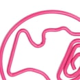 thumbnail image 1 of 30pcs Paper Clips Human Head Shape Skid Resistance Multipurpose Small Paperclips for Office School Red, 1 of 3