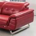 thumbnail image 2 of EK-L085 Red Color With Italian Leather Sectional - Left Facing Chaise, 2 of 4