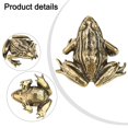 thumbnail image 4 of Antique old copper frog small ornaments creative handmade solid brass ornament, 4 of 12