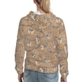 thumbnail image 7 of Salouo Cactus Alpaca Pattern Hoodie Sweatshirts for Women, Autumn Pullover Hoodie Workout Sweat Women's Long Sleeve Preppy Sweatshirts-XX-Large, 7 of 7