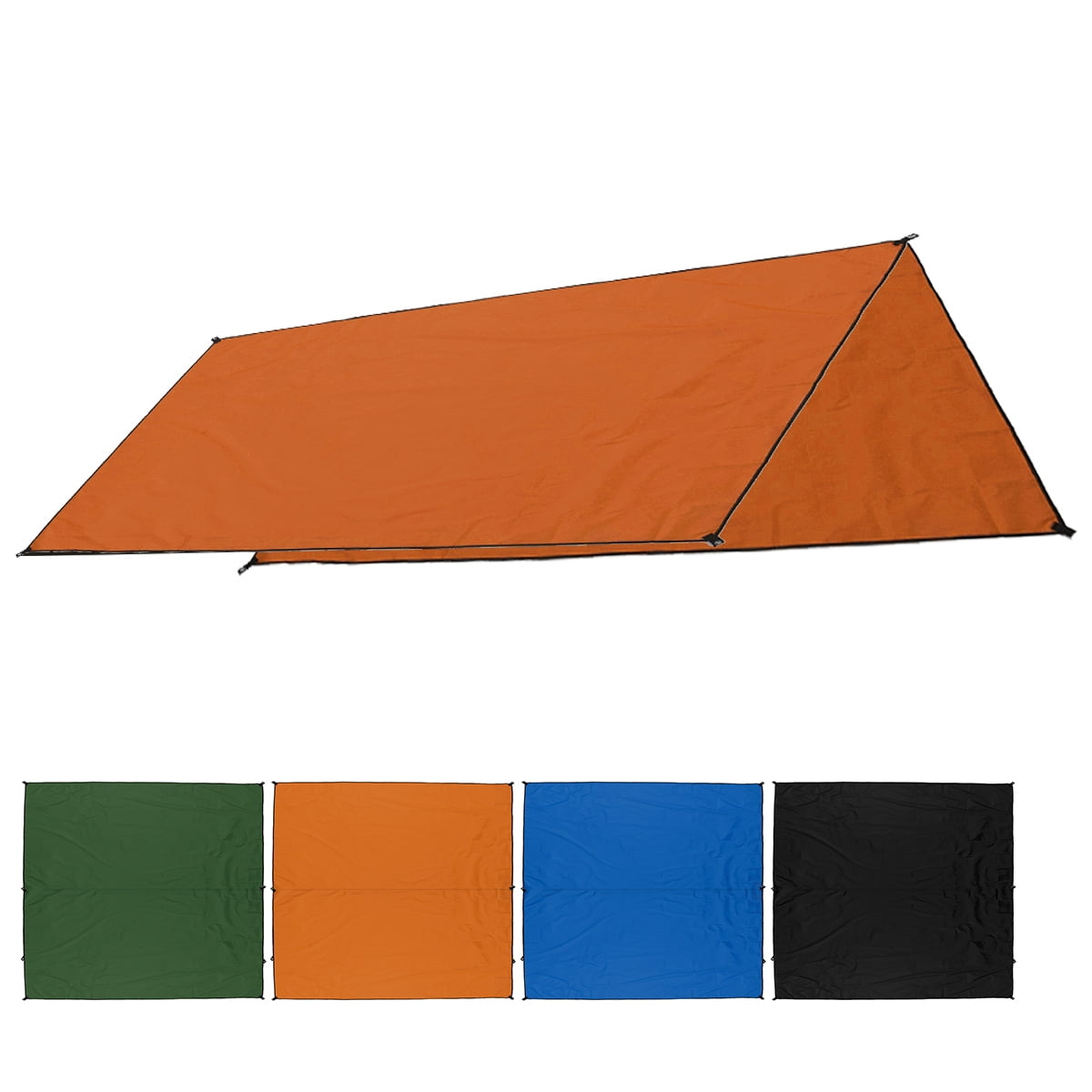 10x10ft Camping Tent Cover Tarp Sun Shade Hammock Waterproof Shelter Lightweight