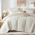 thumbnail image 3 of Davulos Twin Size Comforter Set White,5 Pieces Bed in a Bag for All Seasons,Soft Lightweight Twin Bedding Sets with Comforter, Sheet, Pillowcases & Shams, 3 of 8