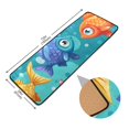 thumbnail image 2 of Cartoon Fish 72×24 inch Runner Rug Non-Slip Pads Ares Rugs Washable for Bedroom Bathroom Living Room, 2 of 6