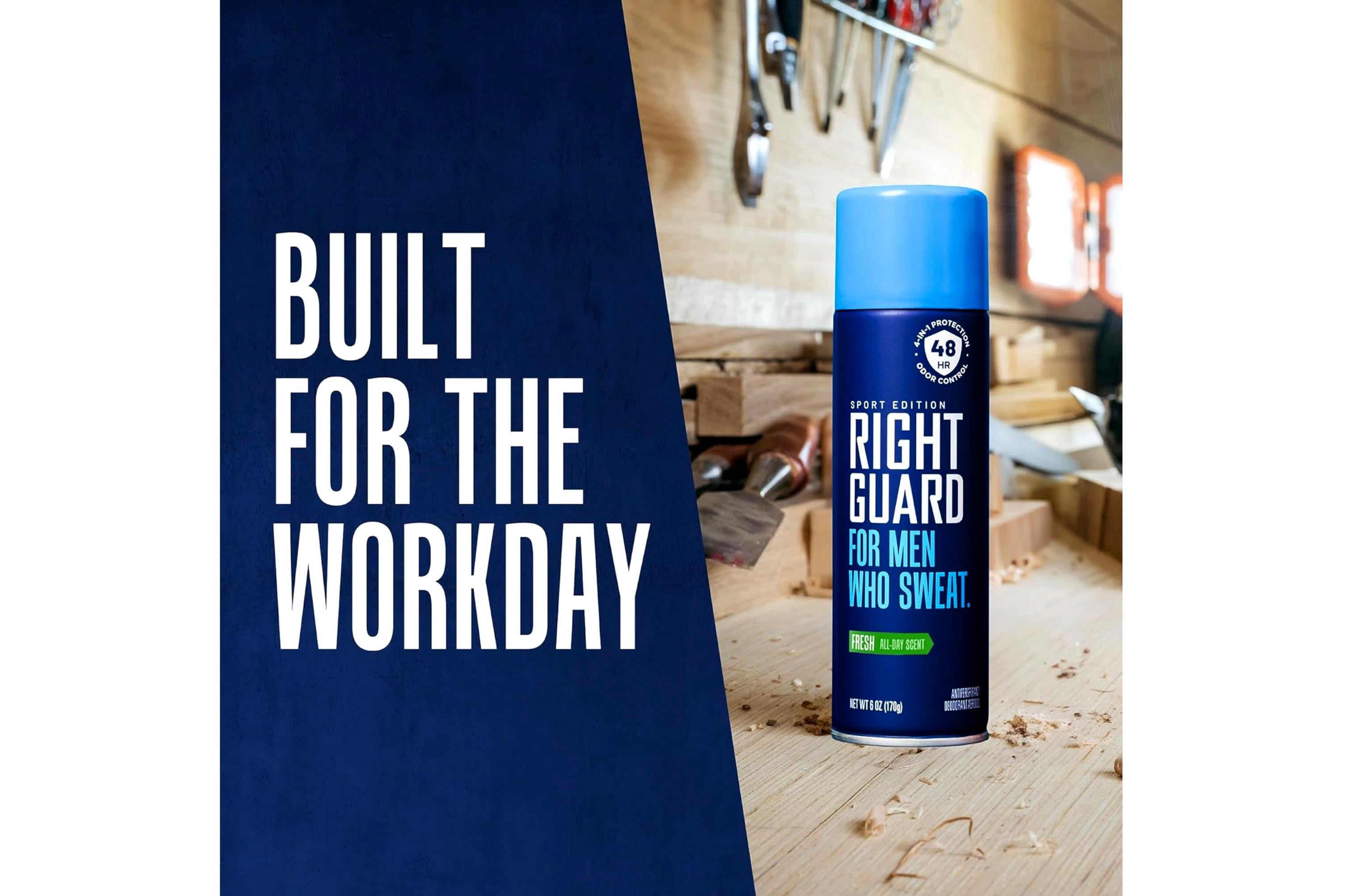 Right Guard Sport Antiperspirant Deodorant Aerosol Fresh 6 Oz (Pack of 5)