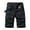 D-Black, variant on Wyobmus Mens Cotton Blend Cargo Shorts Solid Stretch Zipper Button Waist Cropped Work Shorts for Summer Outdoor Hiking Camping Workout No Belt A-Black