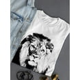 thumbnail image 3 of Lion Portrait T-Shirt Women -SPIdeals Designs, Female x-Large, 3 of 4