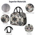 thumbnail image 4 of Flower Lunch Bag for Women Men Reusable Insulated Lunch Bags, Leakproof Cooler Food Lunch Tote Bag, Large Capacity Lunch Box for Work School Travel Picnic, 4 of 7