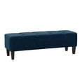 thumbnail image 4 of CorLiving Rosewell Fabric Button-Tufted Accent Bench with Wood Legs, 4 of 9