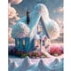 thumbnail image 1 of 5D Snow House Full Diamond Mosaic Snow Wagon Castle Dream Scenery New Arrival Diamond Painting Embroidery Cross Stitch X1018Square 70X90cm Gao Jinjia LED, 1 of 2