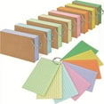 thumbnail image 3 of Sticky Notes Colored Index Cards Flash Cards with Metal Ring Smooth Writing Thickened Paper No Ink Bleeding Ruled Study Cards Ink Leakage Proof Flash, 3 of 8