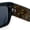 Beige Skull, variant on Locs Mens Day of Dead Skull Print Thick Arm Rectangle Horn Rim Sunglasses Beige