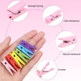 thumbnail image 2 of Pinzas para ropa LOTIMOYIA, 100 unidades, madera de abedul natural con bolsa de almacenamiento, 2 of 7
