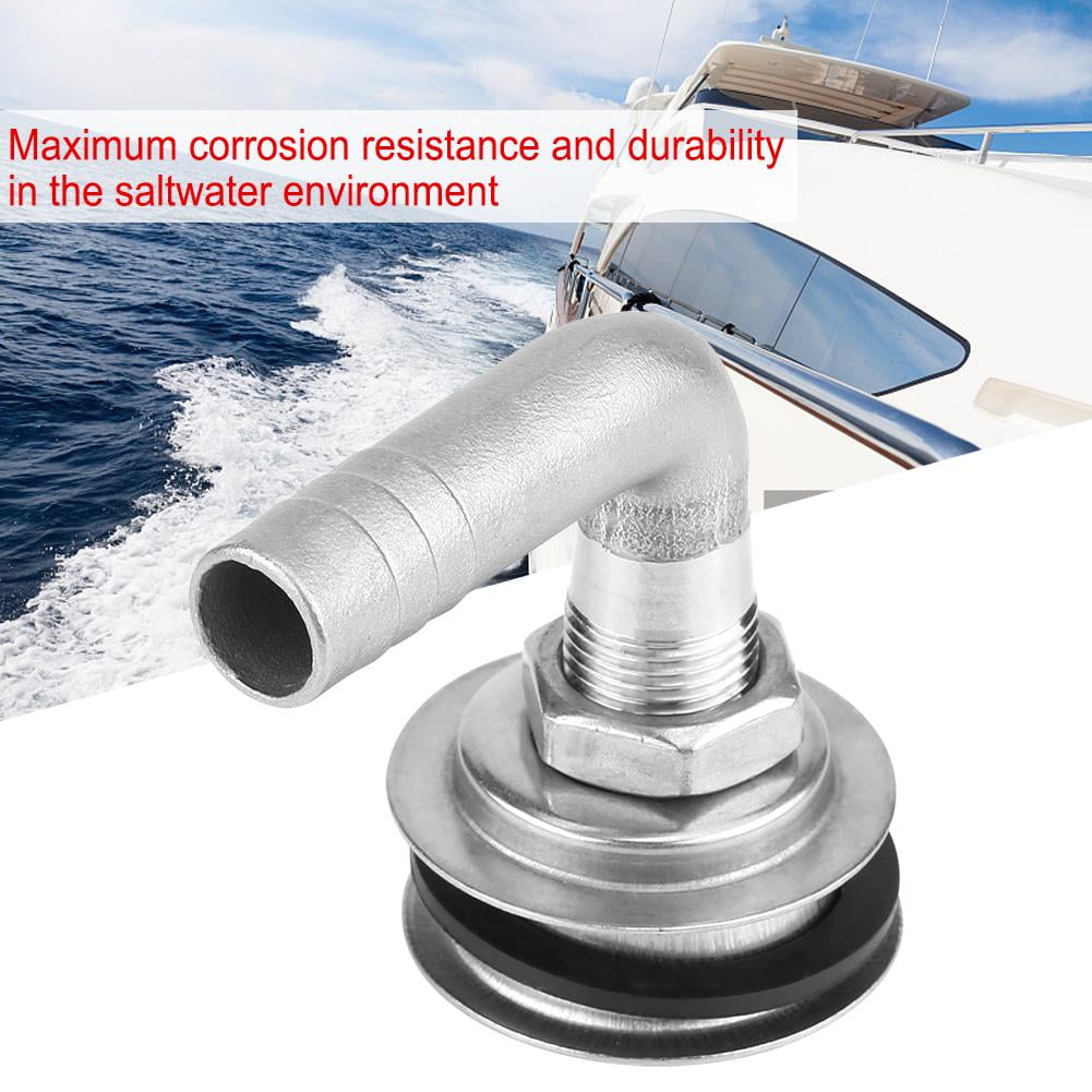 Tebru Tank Vent for 5/8 ,Fuel Gas Tank Vent,90°Stainless Steel Marine Boat Flush Mount Fuel Gas