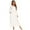 White-#B, variant on EFINNY Women's White Nightgown Button Down Full-Length Nightdress Long Sleeve Victorian Pajama Dress Soft Loungewear with Pockets