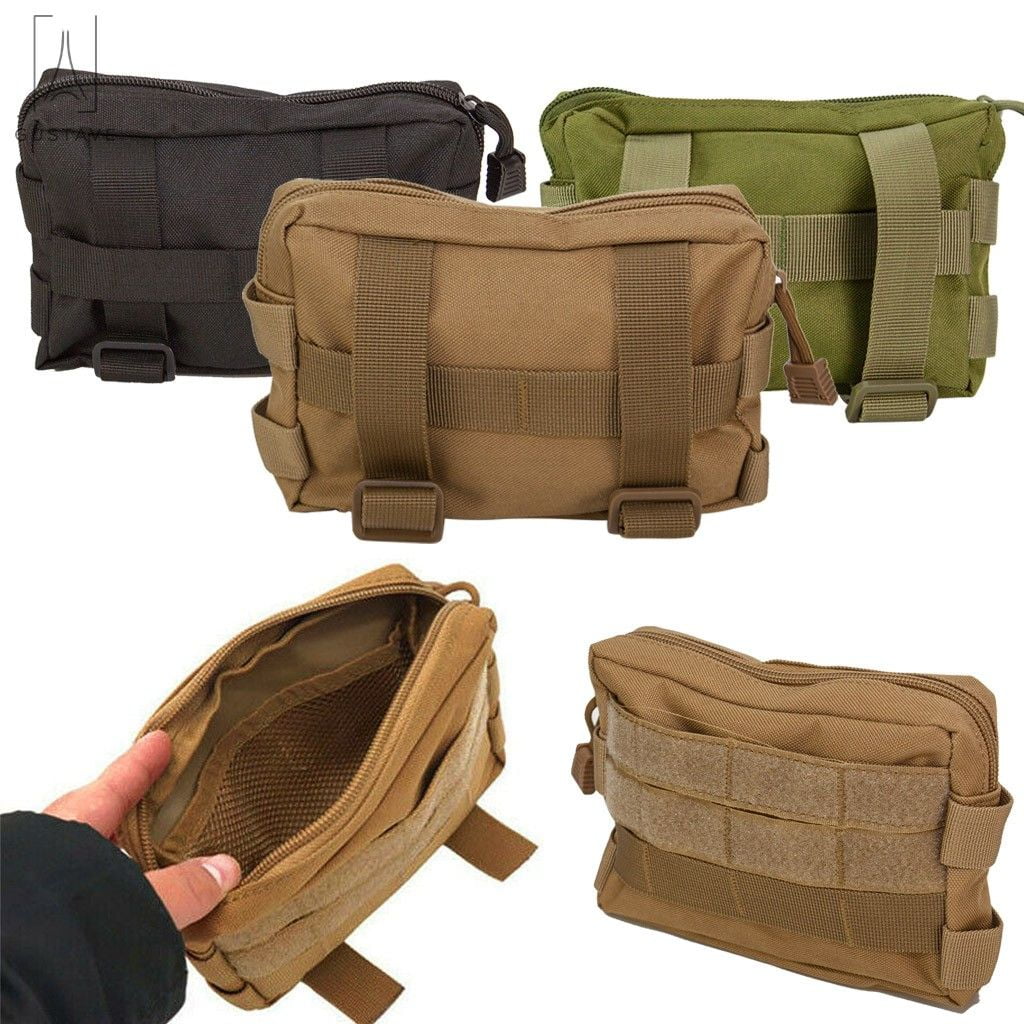 Multi-Purpose Tactical MOLLE EDC Pouch Utility Tool Gear Belt Waist Small Bag US 
