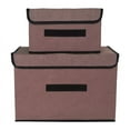 thumbnail image 1 of Foldable Storage Boxes With Lids  Fabric  Washable  Crate Storage With Lids, 1 of 7