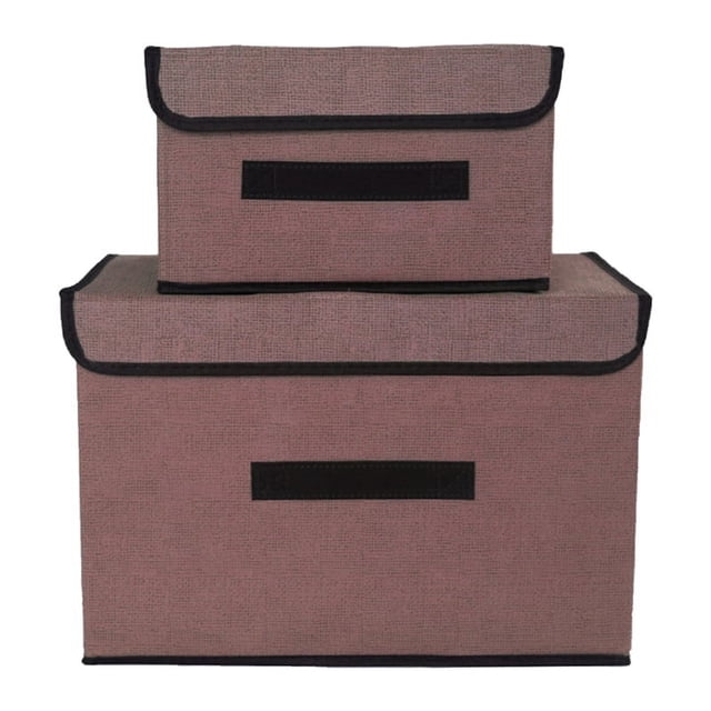 Foldable Storage Boxes With Lids Fabric Washable Crate Storage With Lids