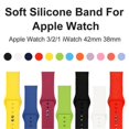 thumbnail image 3 of Amerteer For Apple Watch band Series 4/3/2/1 38/42 Replacement Silicone Wrist Sport Band Strap, 3 of 5