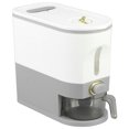 thumbnail image 2 of Rice Dispenser Transparent Sealed Press Type Grain Storage Box Rice Storage Bin For Kitchen Rice Container, 2 of 8