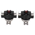 thumbnail image 1 of Lot de 2 interrupteurs de contrôle thermique manuels haute puissance en forme de U, 25 A, 250 V, pour thermostat, 1 of 4