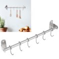 thumbnail image 3 of Pot Lid Rack, Rustproof Stainless Steel With Hooks Wall Mounted Wall Storage Rack, For Storing Kitchenware Space-Saving Kitchen Drying, 3 of 8