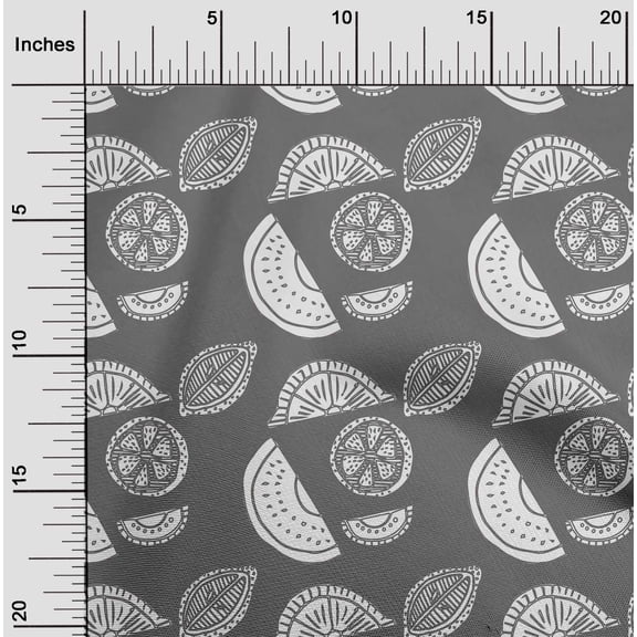 oneOone Rayon Gray Fabric Block Sewing Craft Projects Fabric Prints By Yard 56 Inch Wide