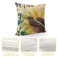 thumbnail image 4 of YINGXI  Summer Pillow Covers Hummingbird Sunflower Throw Pillow Covers Summer Farmhouse Cushion Case Decor for Sofa Couch 20x20in, 4 of 5