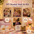 thumbnail image 5 of Warm Cute Girl Bead Art Kit with Frame, 3D Rhinestone DIY Wall Decoration for Bedroom, Living Room, Dorm, Office and Cozy Home Decor Gift, 5 of 6