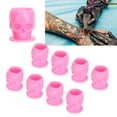 thumbnail image 1 of Taza Para Tinta De Tatuaje En Forma De Calavera, Soporte De Pigmento Microblading De Maquillaje Desechable Profesional De 200 Piezas, Gran Capacidad, Plástico, Con Base, 1 of 7