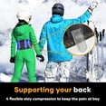 thumbnail image 4 of Faja lumbar MEDiBrace PLUS para levantar objetos en el trabajo con almohadilla lumbar ergonómica y dimensional. Cinturón de soporte para aliviar el dolor de espalda en hombres y mujeres. Compresión or, 4 of 5