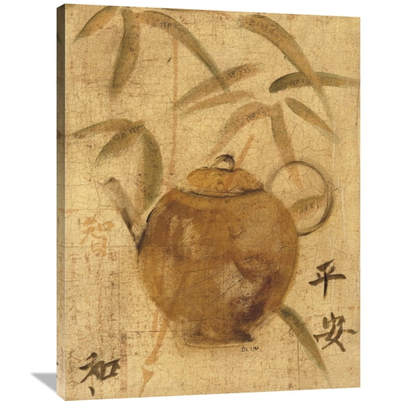Global Gallery Cheri Blum 'Asian Teapot IV' Canvas Wall Art
