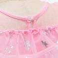 thumbnail image 6 of IBTOM CASTLE Girl Princess Ice Queen Elsa Fancy Dress Up Carnival Cosplay Costume Sequin Snowflake Colorful Tulle Tutu Halloween Christmas Birthday Party Outfit 2-3 Years Gradient Pink, 6 of 8
