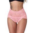 thumbnail image 3 of Bigersell Womens Panties Cotton Clearance Period Panties Tangas Panty Style P-525 Spandex Shaping Panties Ladies Thong Briefs High Waist Women's Panties Pink XXL, 3 of 6