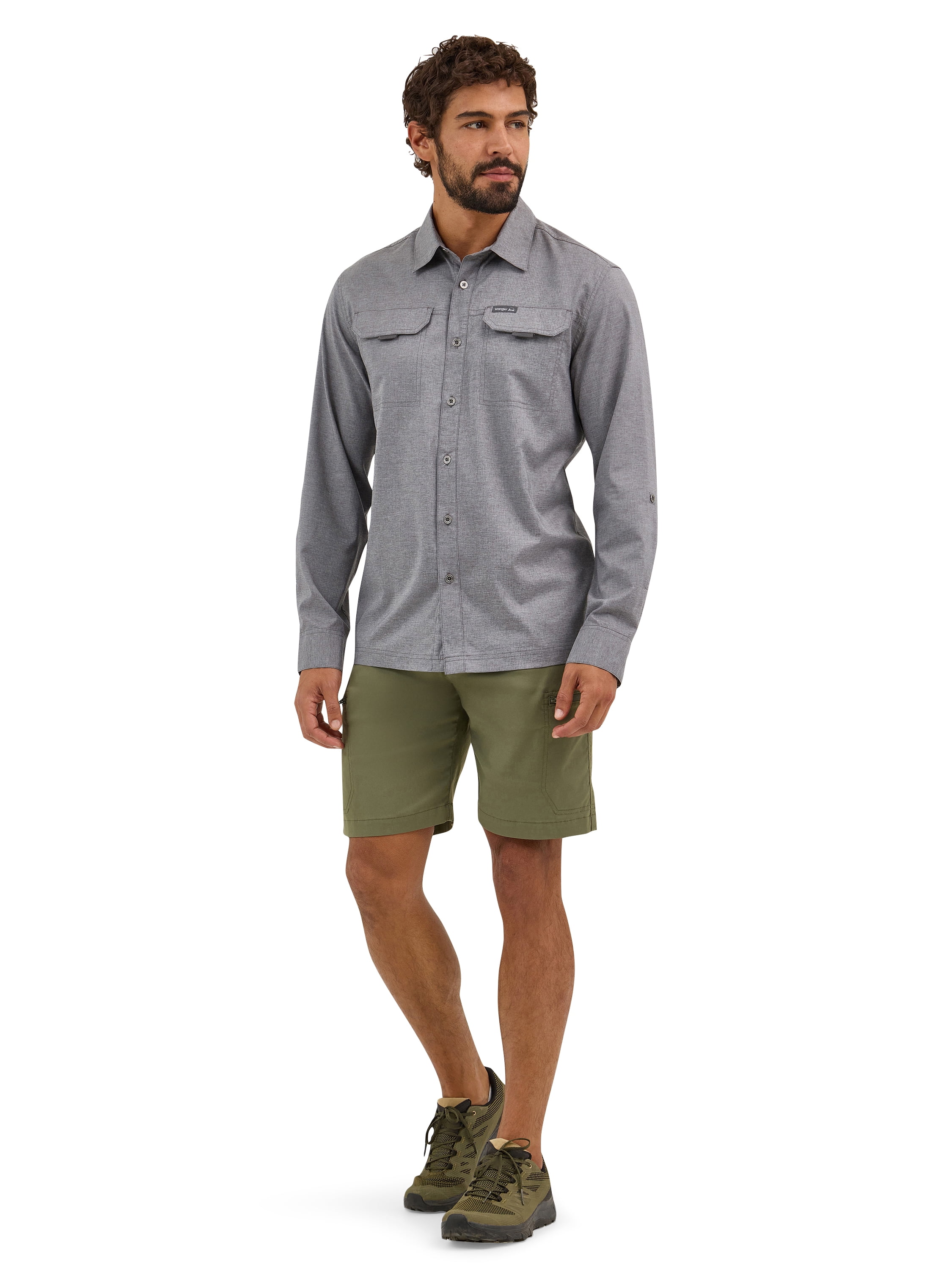 Wrangler® Outdoor Men's Long Sleeve Thru Hike Shirt Sizes S-3XL