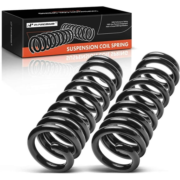 A-Premium Front Coil Spring Compatible with Ford E-150 E-250 E-350 Econoline, E-150 E-350 Econoline Club Wagon, Driver and Passenger Side 2-PC Set