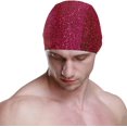 thumbnail image 2 of FYBTO Bonnet de Bain Style Luxe Rétro Rouge Unisexe Adulte FYBTO Polyester, 2 of 4