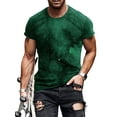 thumbnail image 1 of Avamo Men T Shirts Short Sleeve T-shirt 3D Digital Print Summer Tops Regular Tee Work Pullover Style E S, 1 of 2